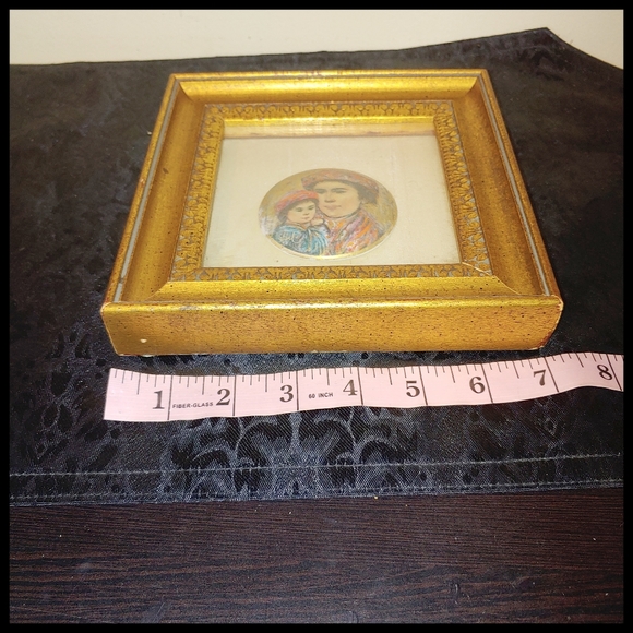 Edna Hibel Framed Porcelain Plaque *please read* - Picture 8 of 13